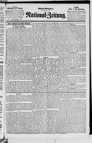 Nationalzeitung vom 23.01.1895