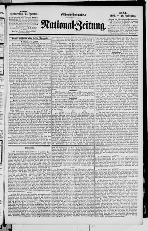 Nationalzeitung vom 24.01.1895