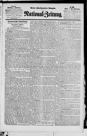 Nationalzeitung vom 01.02.1895