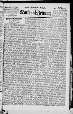 Nationalzeitung vom 07.02.1895
