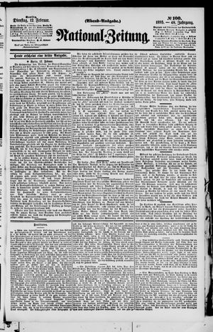 Nationalzeitung vom 12.02.1895