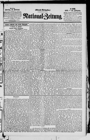 Nationalzeitung vom 15.02.1895