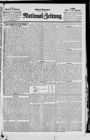 Nationalzeitung vom 18.02.1895