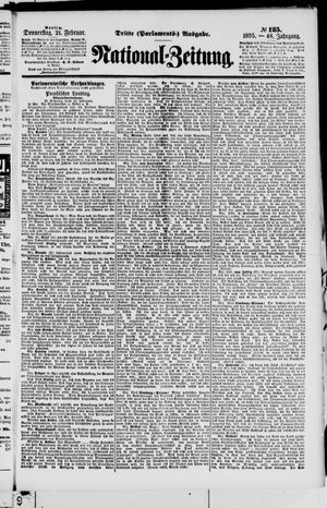 Nationalzeitung on Feb 21, 1895
