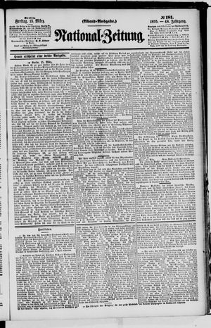 Nationalzeitung vom 15.03.1895