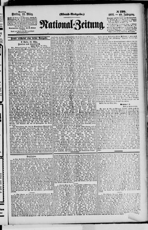 Nationalzeitung vom 22.03.1895