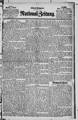 Nationalzeitung vom 01.04.1895