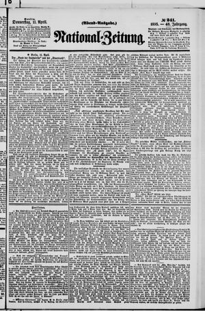 Nationalzeitung vom 11.04.1895