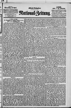 Nationalzeitung vom 13.04.1895