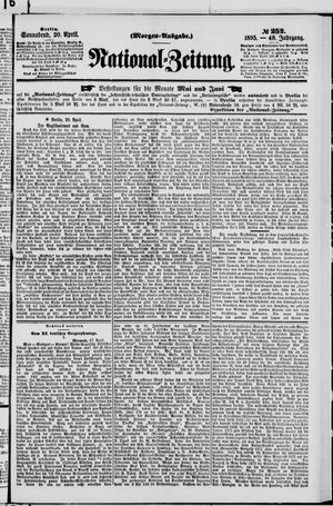 Nationalzeitung vom 20.04.1895