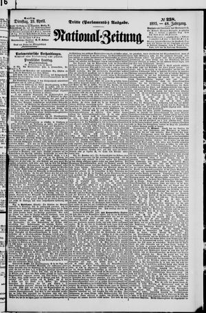 Nationalzeitung vom 23.04.1895
