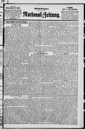 Nationalzeitung vom 25.04.1895