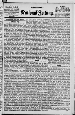Nationalzeitung on Apr 27, 1895