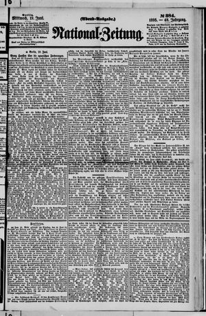 Nationalzeitung vom 19.06.1895