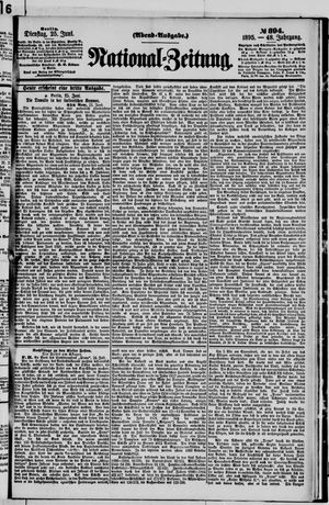 Nationalzeitung vom 25.06.1895