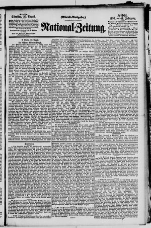 Nationalzeitung vom 20.08.1895
