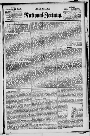 National-Zeitung vom 22.08.1895