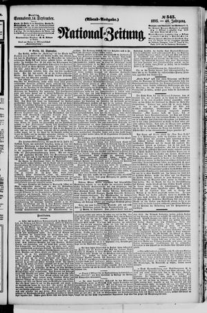 Nationalzeitung vom 14.09.1895