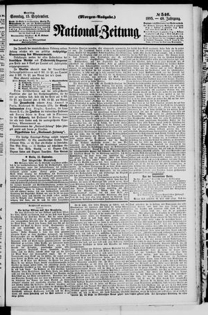 Nationalzeitung vom 15.09.1895
