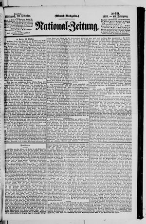 Nationalzeitung vom 23.10.1895