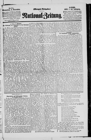 National-Zeitung vom 09.11.1895