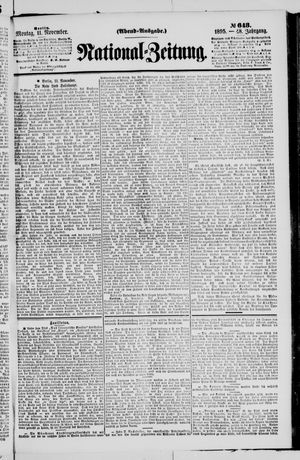 National-Zeitung vom 11.11.1895
