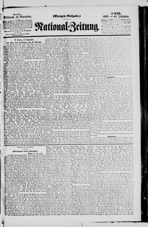 Nationalzeitung vom 13.11.1895
