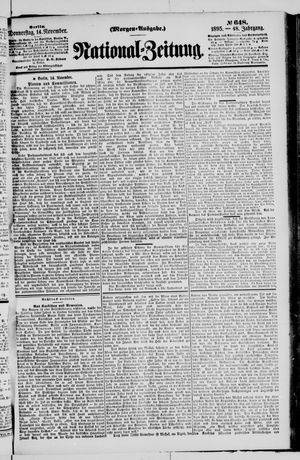 National-Zeitung on Nov 14, 1895