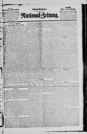 National-Zeitung on Nov 14, 1895