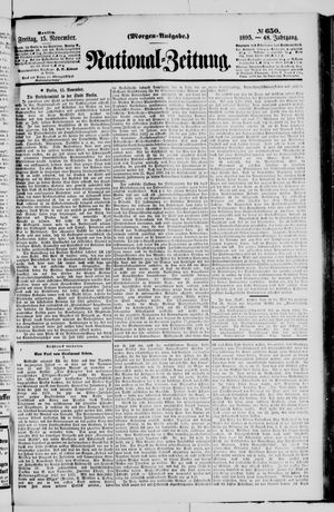 National-Zeitung vom 15.11.1895