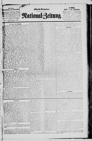 National-Zeitung vom 16.11.1895