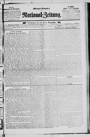 Nationalzeitung on Nov 27, 1895