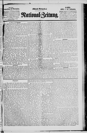 Nationalzeitung vom 28.11.1895