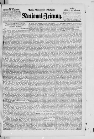 Nationalzeitung vom 11.01.1896