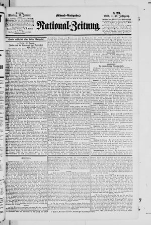 Nationalzeitung vom 13.01.1896
