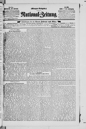 Nationalzeitung vom 22.01.1896