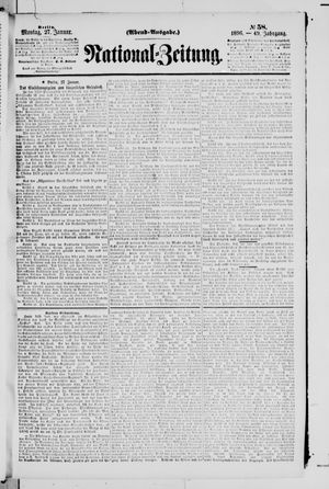 Nationalzeitung vom 27.01.1896
