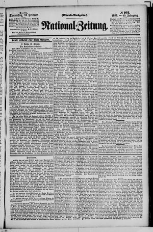 Nationalzeitung on Feb 13, 1896