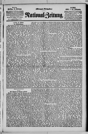 Nationalzeitung vom 14.02.1896