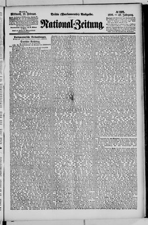 Nationalzeitung vom 19.02.1896