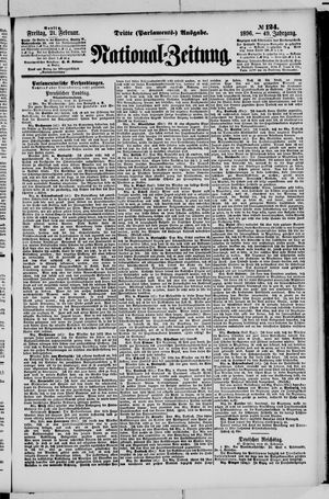 Nationalzeitung on Feb 21, 1896
