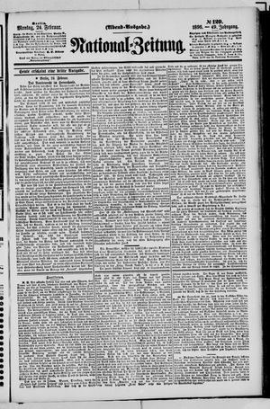 Nationalzeitung vom 24.02.1896
