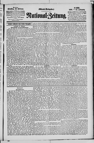 Nationalzeitung vom 25.02.1896