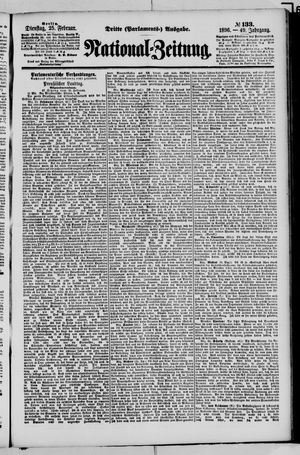 Nationalzeitung vom 25.02.1896