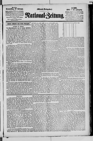 Nationalzeitung vom 27.02.1896