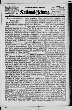 Nationalzeitung on Feb 27, 1896