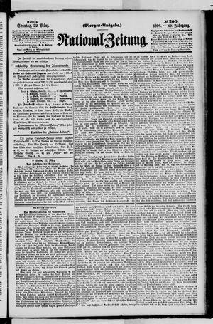 Nationalzeitung vom 22.03.1896