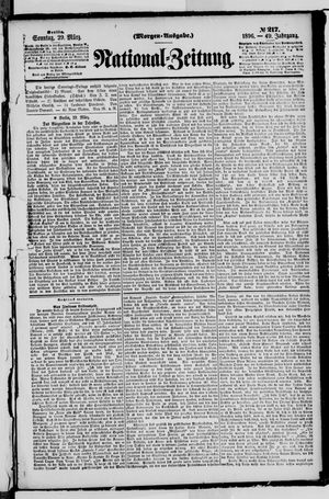 Nationalzeitung vom 29.03.1896