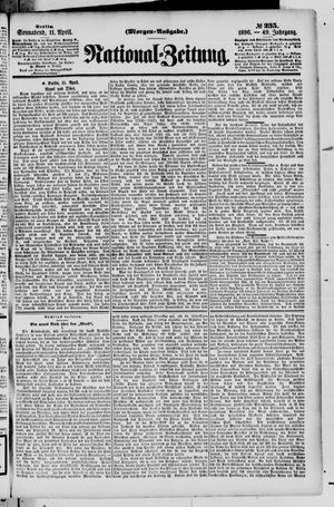 Nationalzeitung vom 11.04.1896