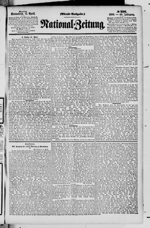 Nationalzeitung vom 11.04.1896